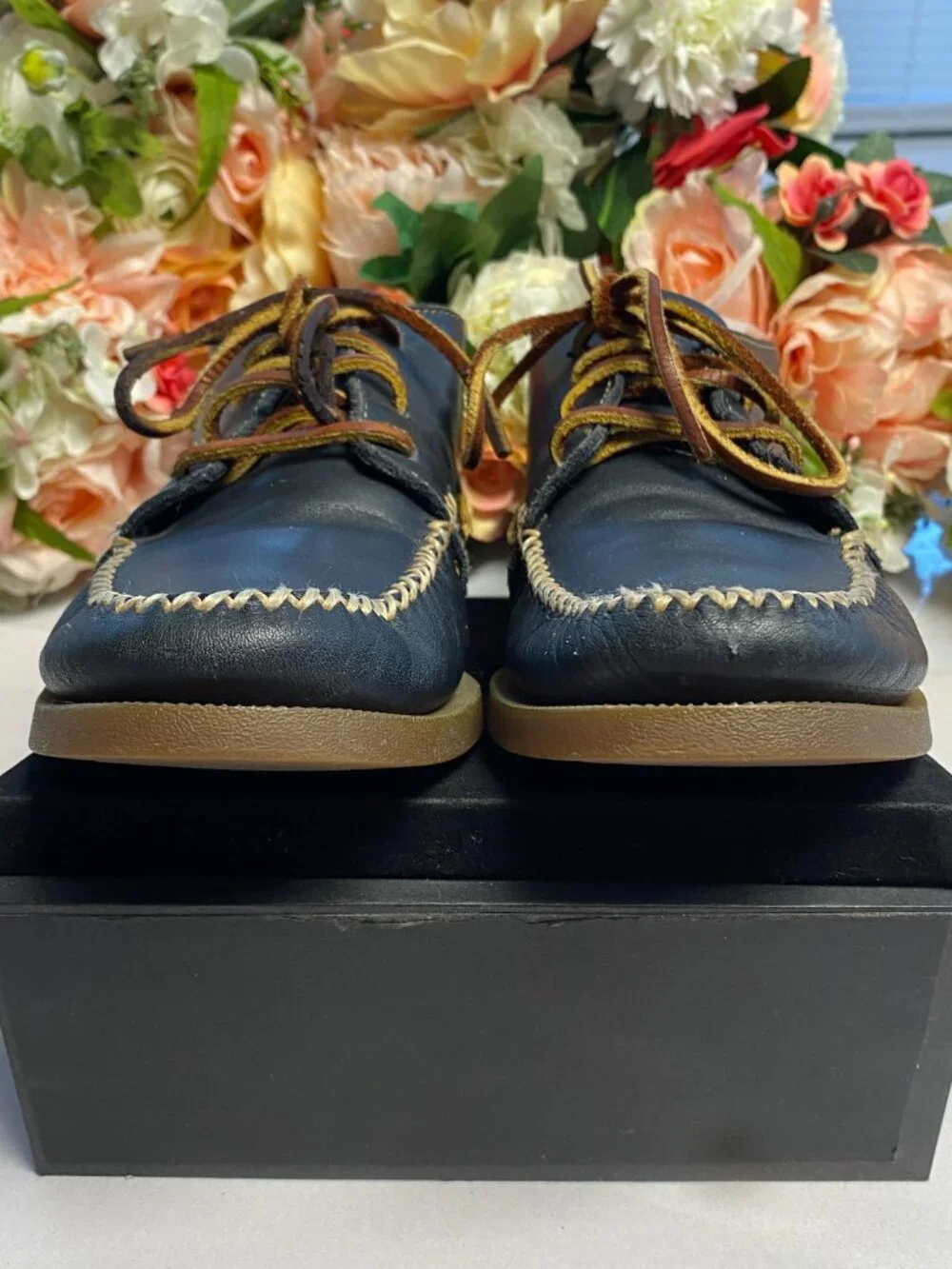Sperry Top-Sider Navy Leather Boat Chukka Shoes Men’s 7